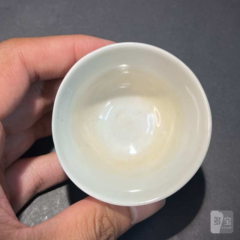 清 青花花卉纹杯一对 - 图8